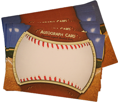 Baseball Blank Autograph Card