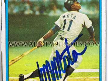 Autograph Warehouse 85240 Manny Mota Autographed Baseball Card Los