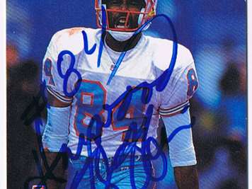 Houston Oilers Mike Munchak Autographed Blue Jersey