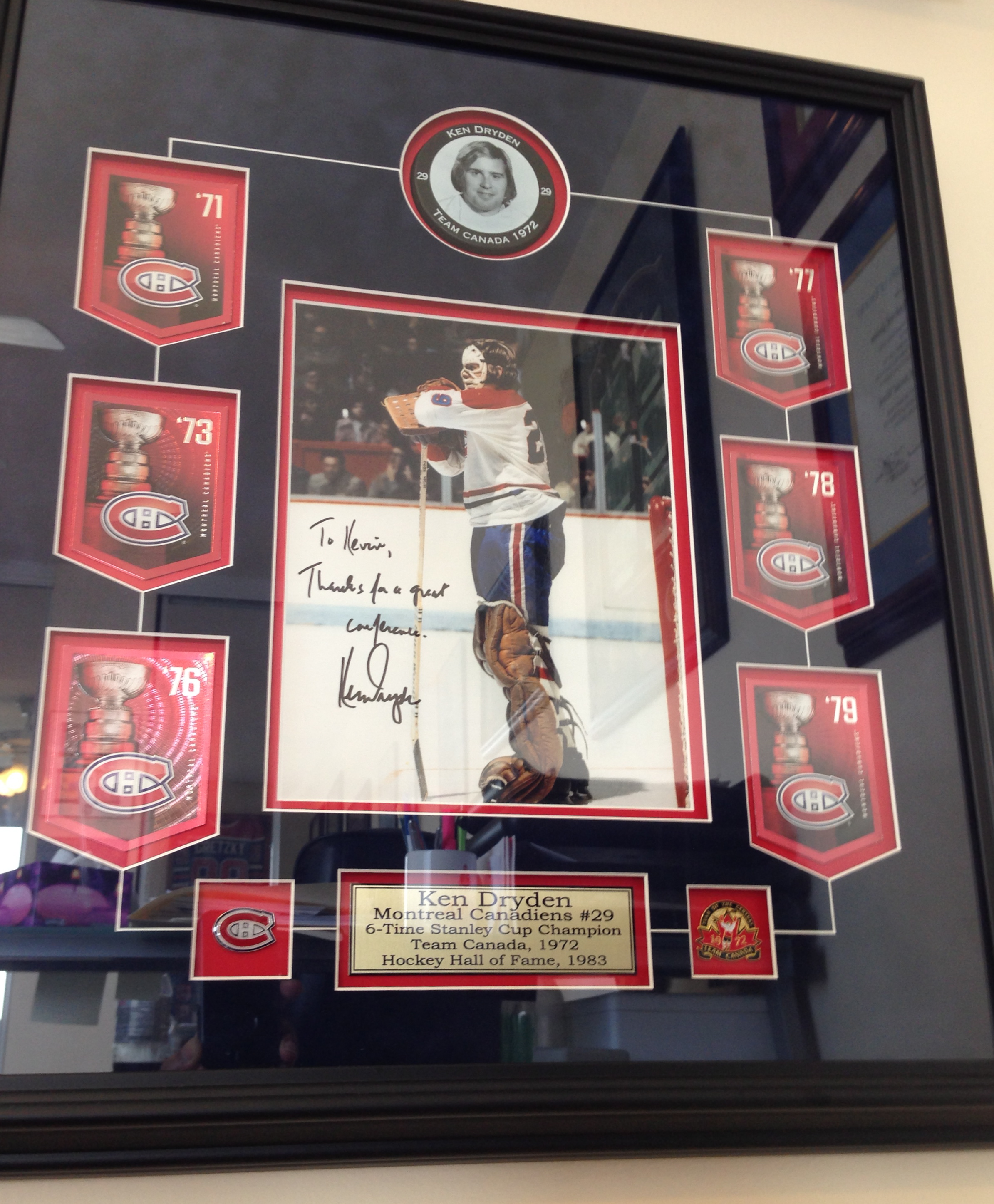 Ken Dryden Montreal Canadiens 8x10 autographed photo With COA :: - 비드바이코리아  - 해외 전문 경매대행 선두주자 - BIDBUY