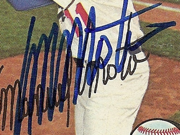 Manny Mota Signed Autographed Glossy 8x10 Photo Los Angeles 